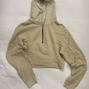 Cotten Citizen cropped beige sweatshirt